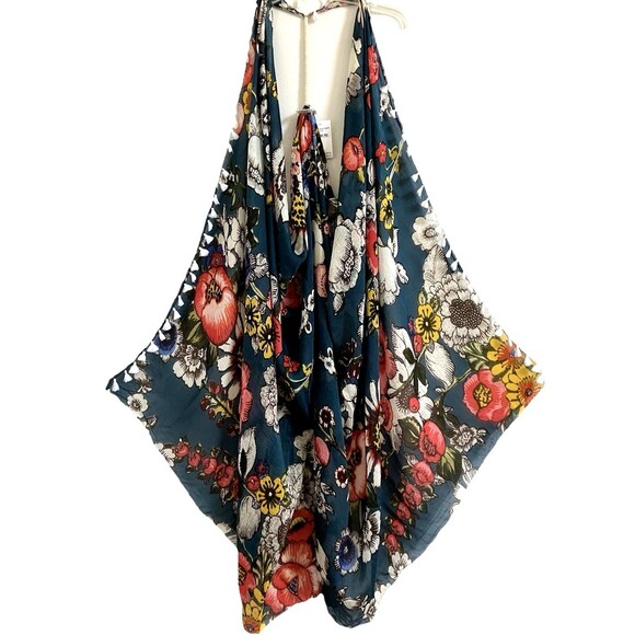 POOL TO PARTY SUBTLE LUXURY OSFM Swim Cover Up Floral One Size Swimwear - Picture 5 of 6